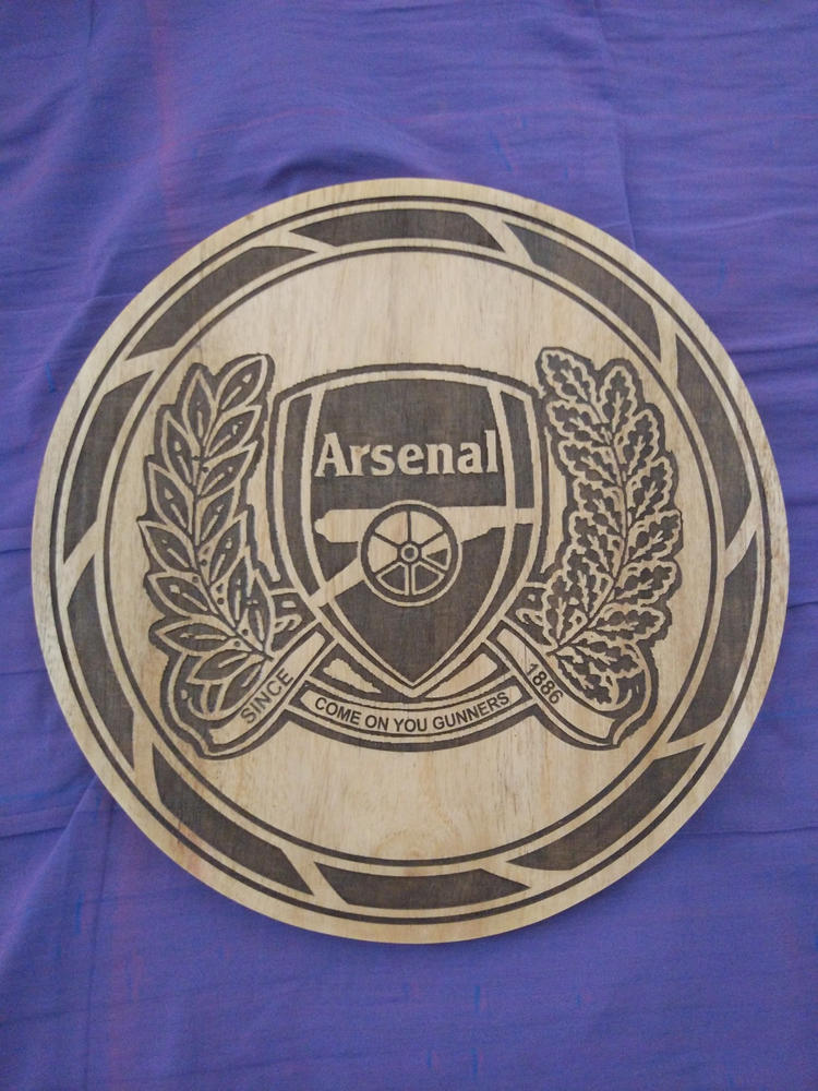 Personalized Club Logo Carved Wooden Poster - Customer Photo From Abhishek Sinha