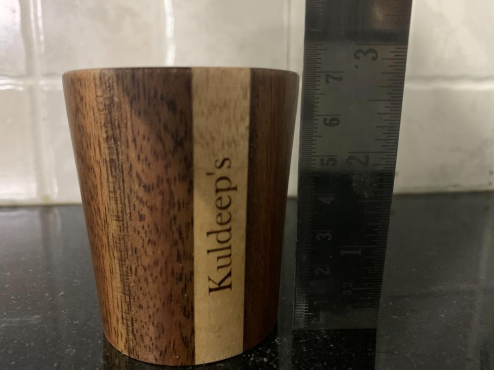 Personalized Wooden Tea & Coffee Cup Set, 6 oz/180 ml - Customer Photo From Kuldeep Tripathi