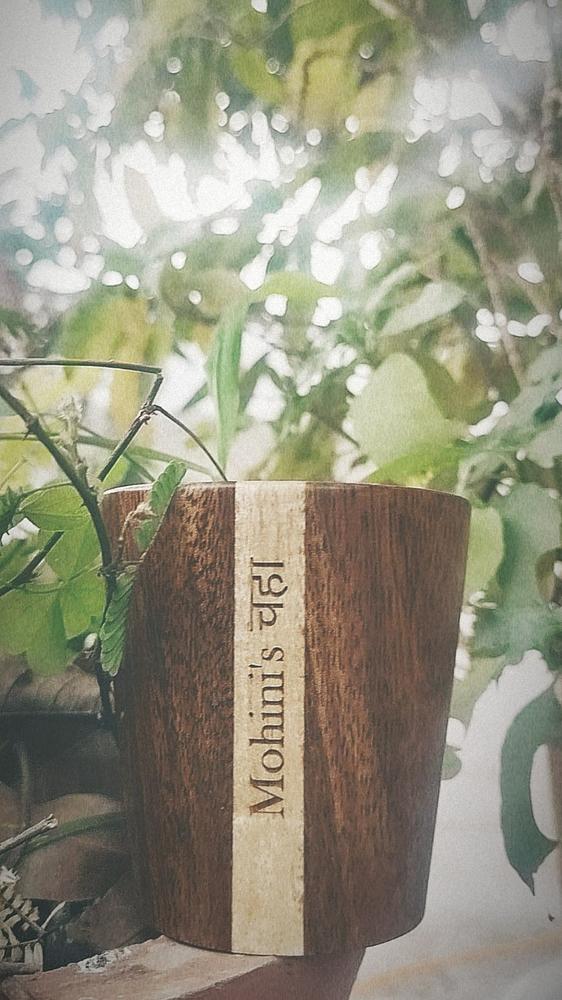 Personalized Wooden Tea & Coffee Cup Set - Customer Photo From Shramali Lolage