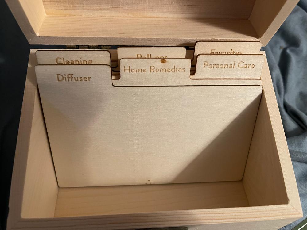 Recipe Card Storage Box