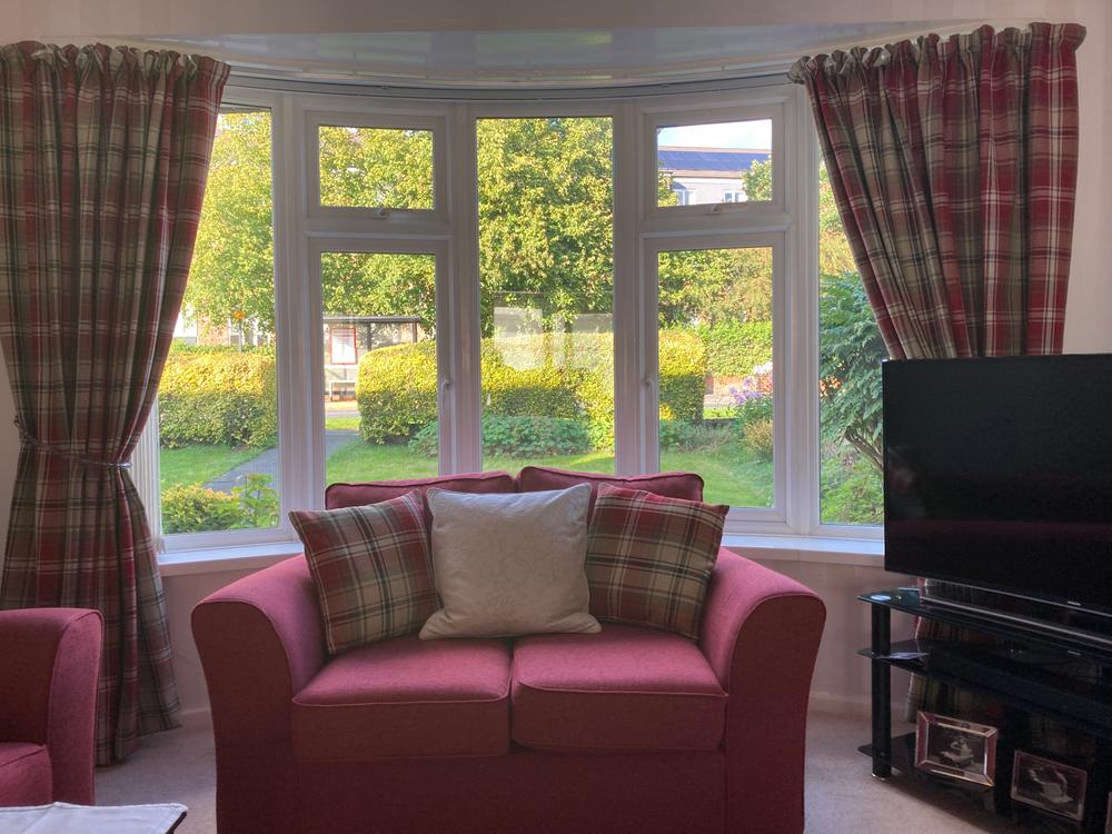 Angus Red + White Tartan Curtains - Customer Photo From Ros noon