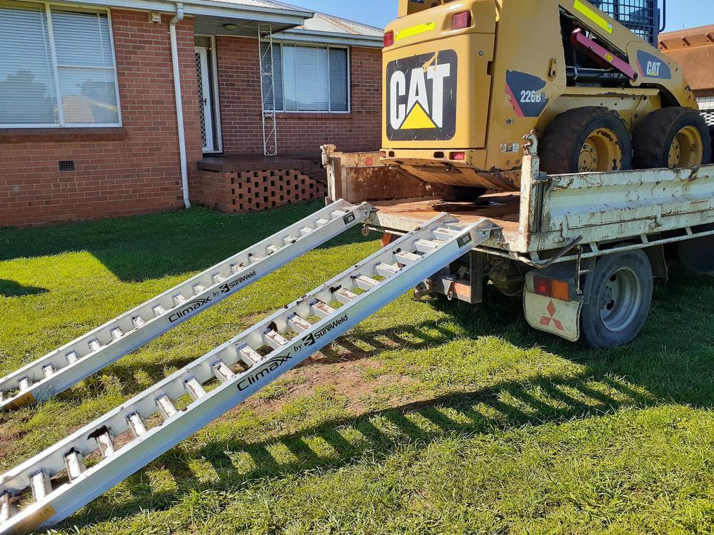 Sureweld 3-Tonne 2.9m x 400mm Rubber Series Aluminium Loading Ramps - Customer Photo From Troy Mahoney