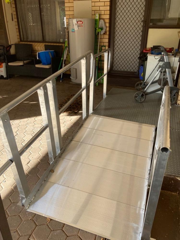 PVI OnTrac Wheelchair Access Ramp with Handrails, 385kg Capacity - Customer Photo From Anonymous