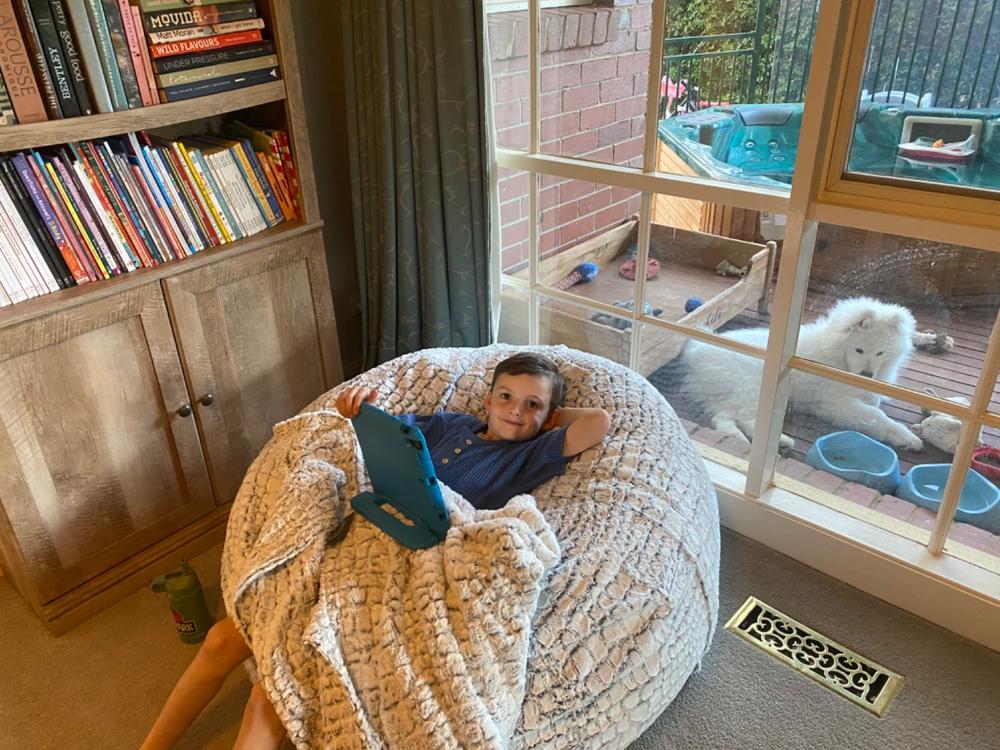 KIDS KLOUD (S) - Stone...Faux Fur - Customer Photo From Jacqueline Borthwick