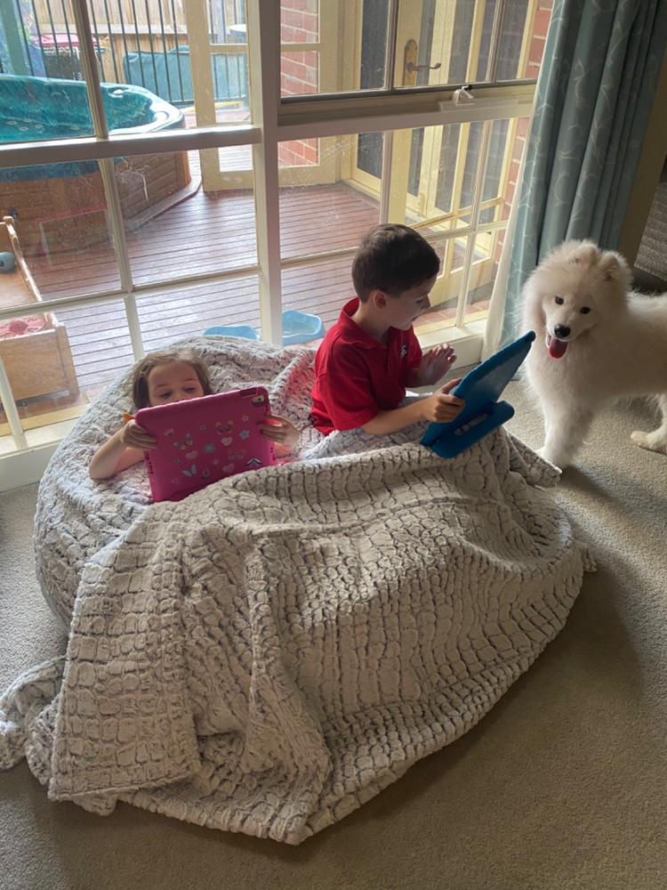 KIDS KLOUD (S) - Stone...Faux Fur - Customer Photo From Jacqueline Borthwick