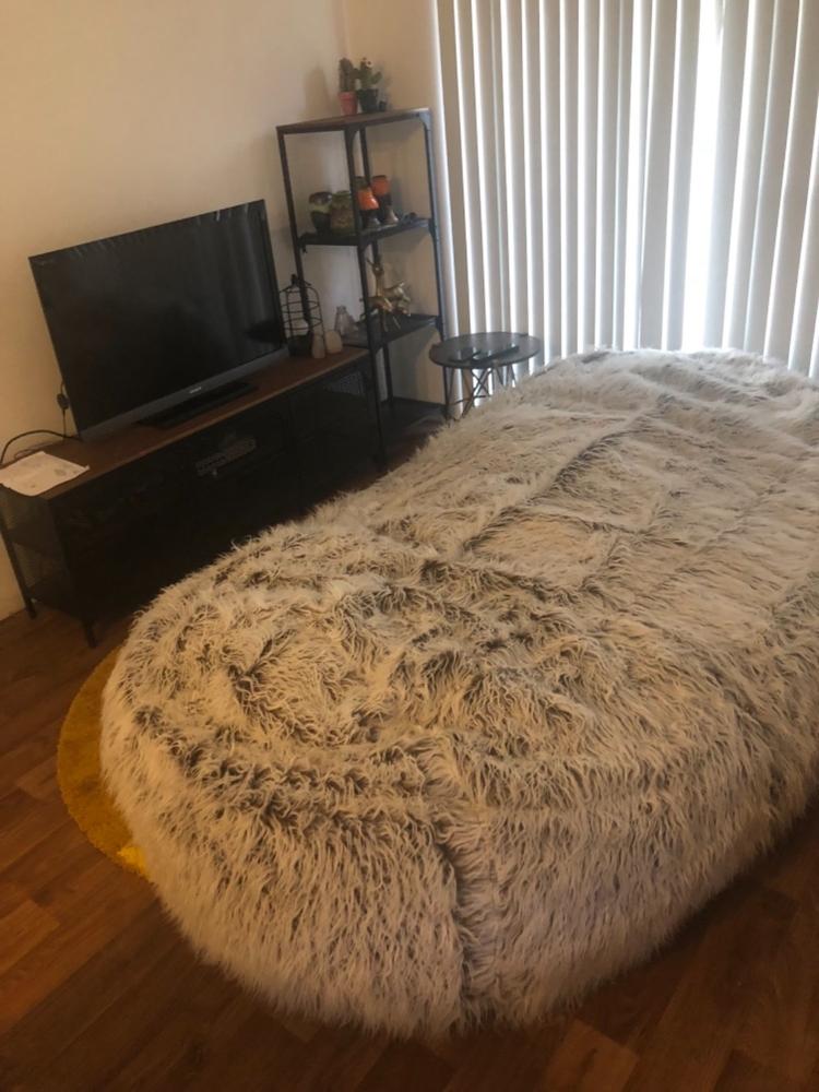 KLOUD LOUNGE (XXL) - Brown Faux Fur...Faux Fur - Customer Photo From Jodie F.