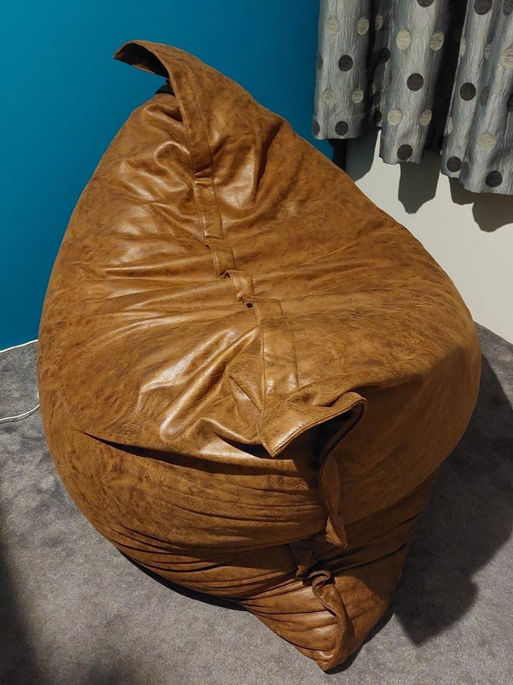 3 in 1 Hammock (Crash Pad) - Brown...Faux Leather - Customer Photo From Linda Miguel