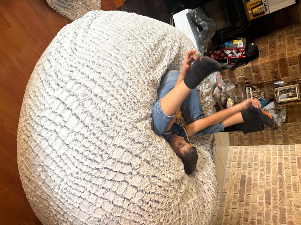 Mondo Kloud (L) - Stone...Faux Fur - Customer Photo From Kodie Scibilia