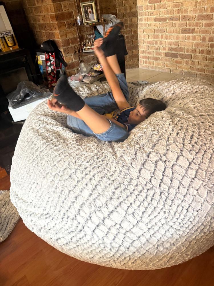 Mondo Kloud (L) - Stone...Faux Fur - Customer Photo From Kodie Scibilia