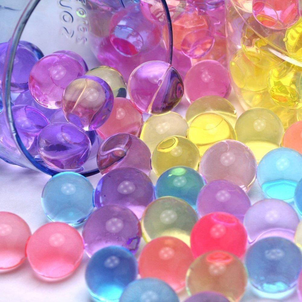 PROLOSO Gel Water Beads Rainbow Mix, (20,000/40,000 beads) for Sensory Toys, Watering Plants and Decor - Customer Photo From Leon B