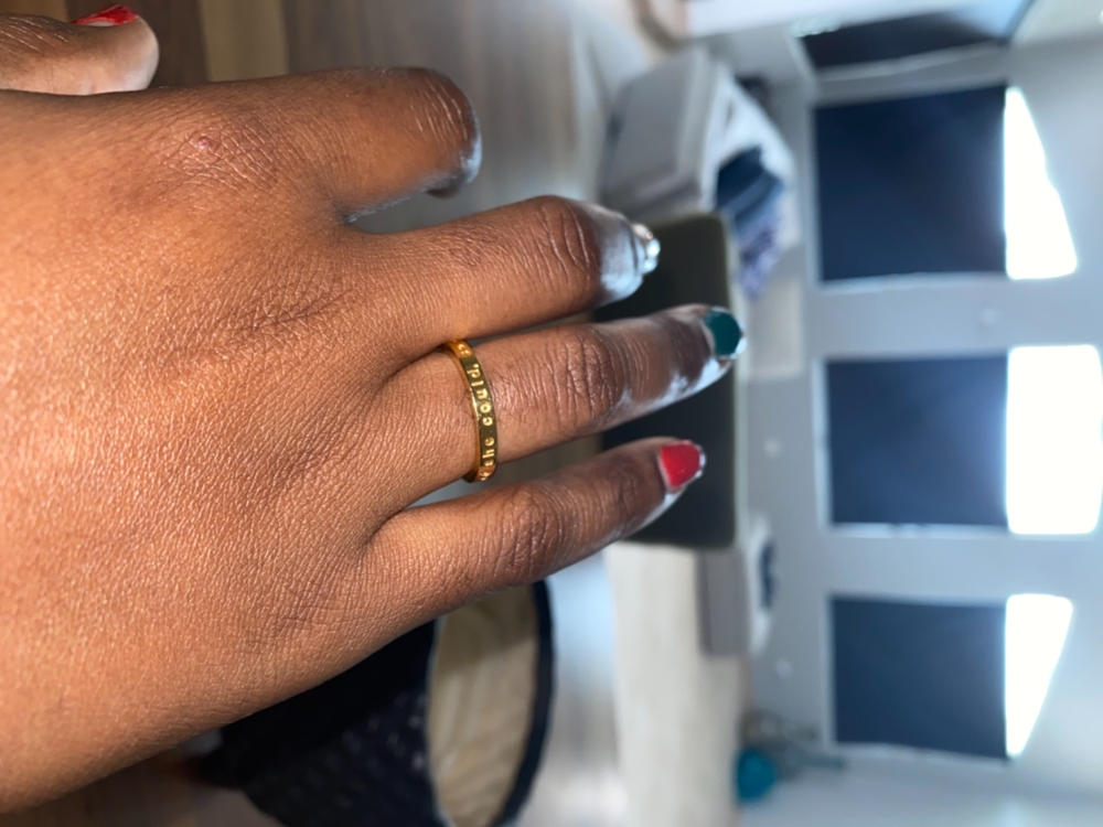 She Believed She Could, So She Did (shiny) Ring size - MantraBand 