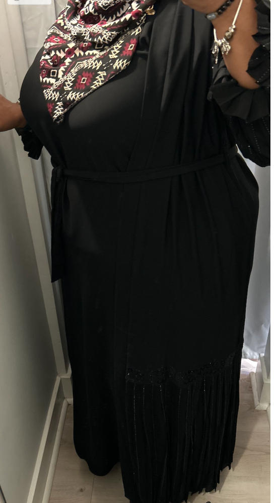 Essential Maxi Sheath Dress in Classic Black - Customer Photo From Keyana Pryor