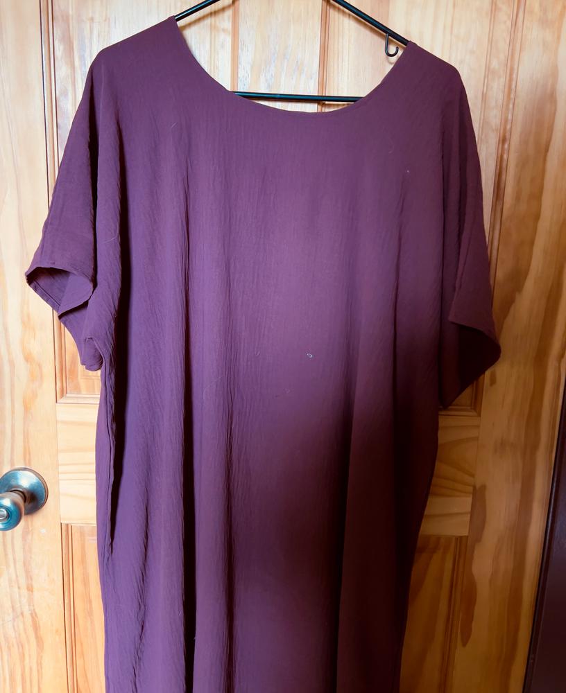 Short Sleeve Dress in Brick - Customer Photo From sarah