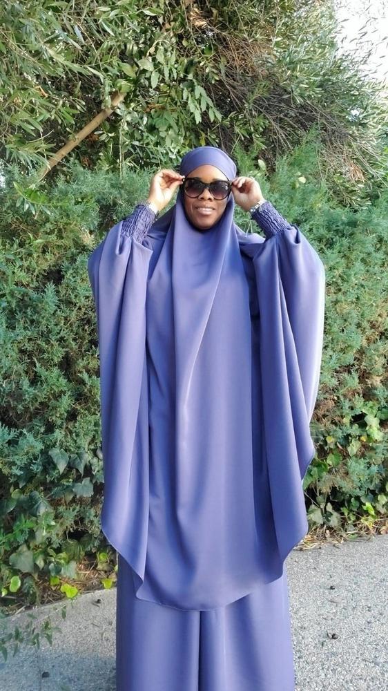 Mahasen Jilbab Set in Denim Blue - Customer Photo From shennea green