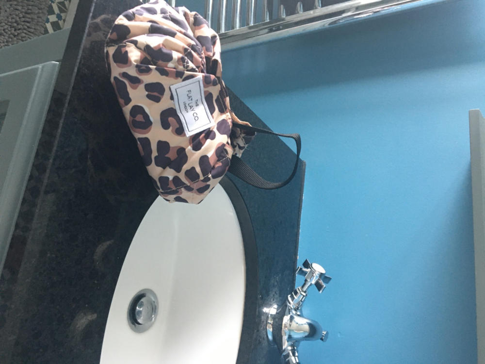 Mini Open Flat Makeup Bag Leopard - Customer Photo From Sammy Whalley