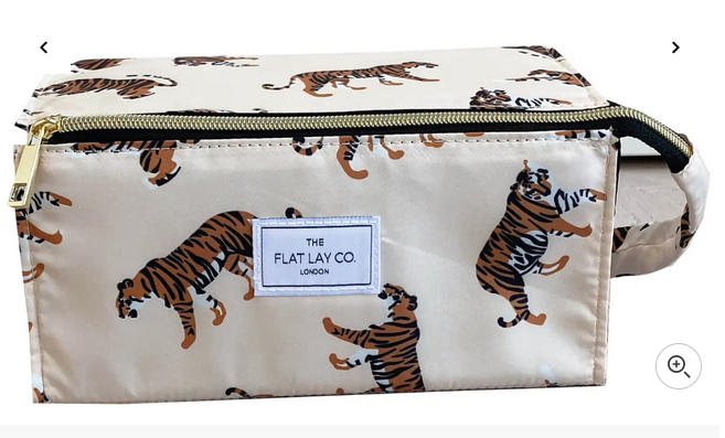 Tigers Open Flat Makeup Box Bag and Tray - Customer Photo From Sophie Watts