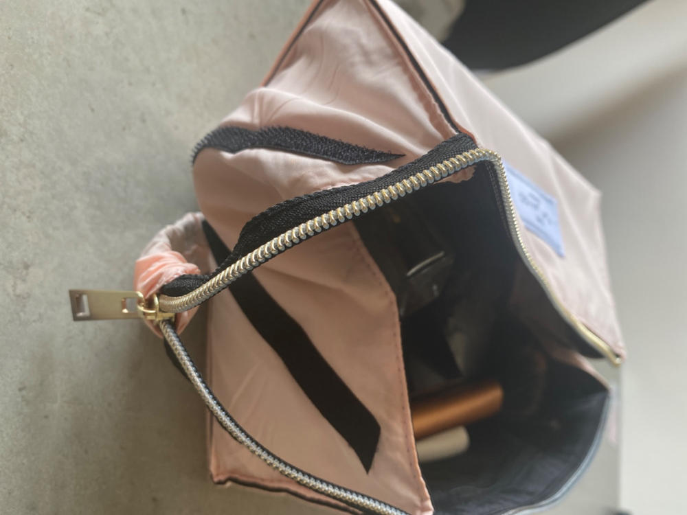 Blush Pink Open Flat Makeup Box Bag and Tray - Customer Photo From Allison Duff