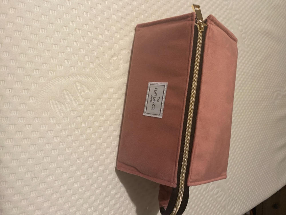 Pink Velvet Box Bag - Customer Photo From Trudi Humphrey