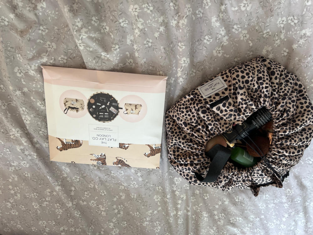 Leopard Print Full Size Flat Lay Makeup Bag - Customer Photo From Hannah Taylor