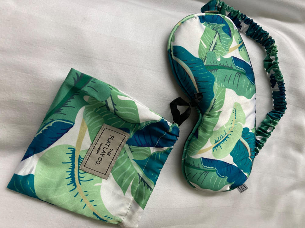 Eye Mask - Tropical Leaves - Customer Photo From Clare Price