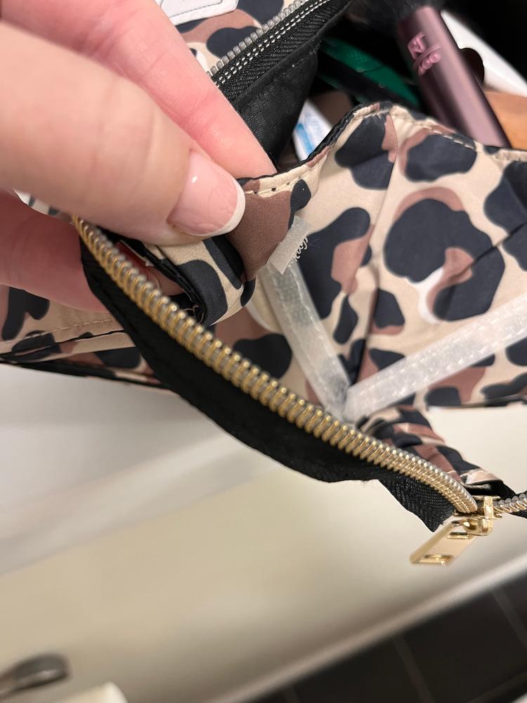 XXL Flat Lay Makeup Box Bag - Leopard Print - Customer Photo From Abi P