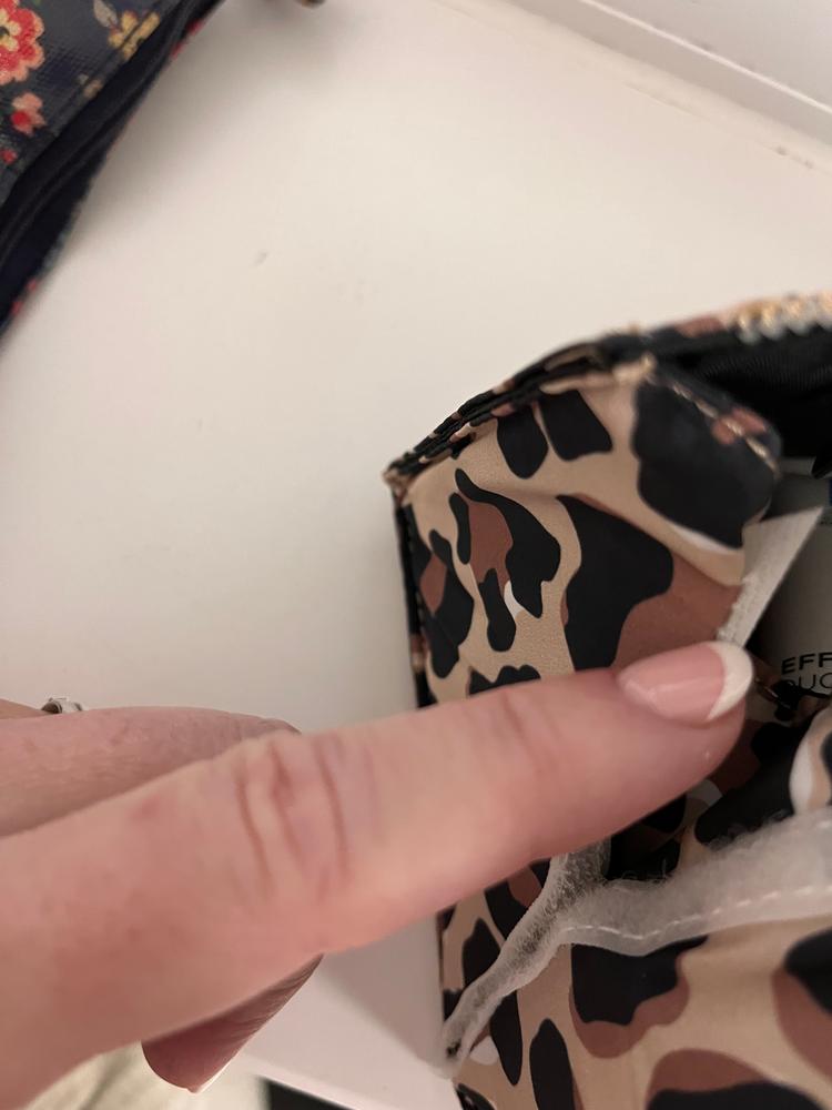 XXL Flat Lay Makeup Box Bag - Leopard Print - Customer Photo From Abi P