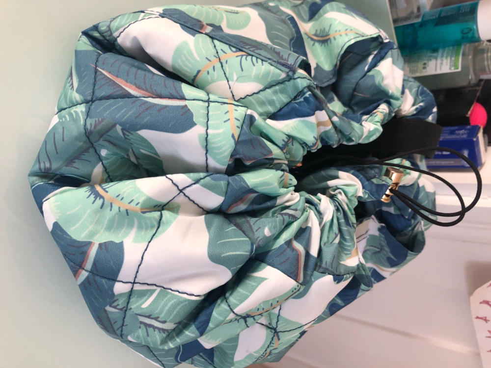 Tropical Leaves Open Flat Makeup Bag 50cm - Customer Photo From Norma Harding