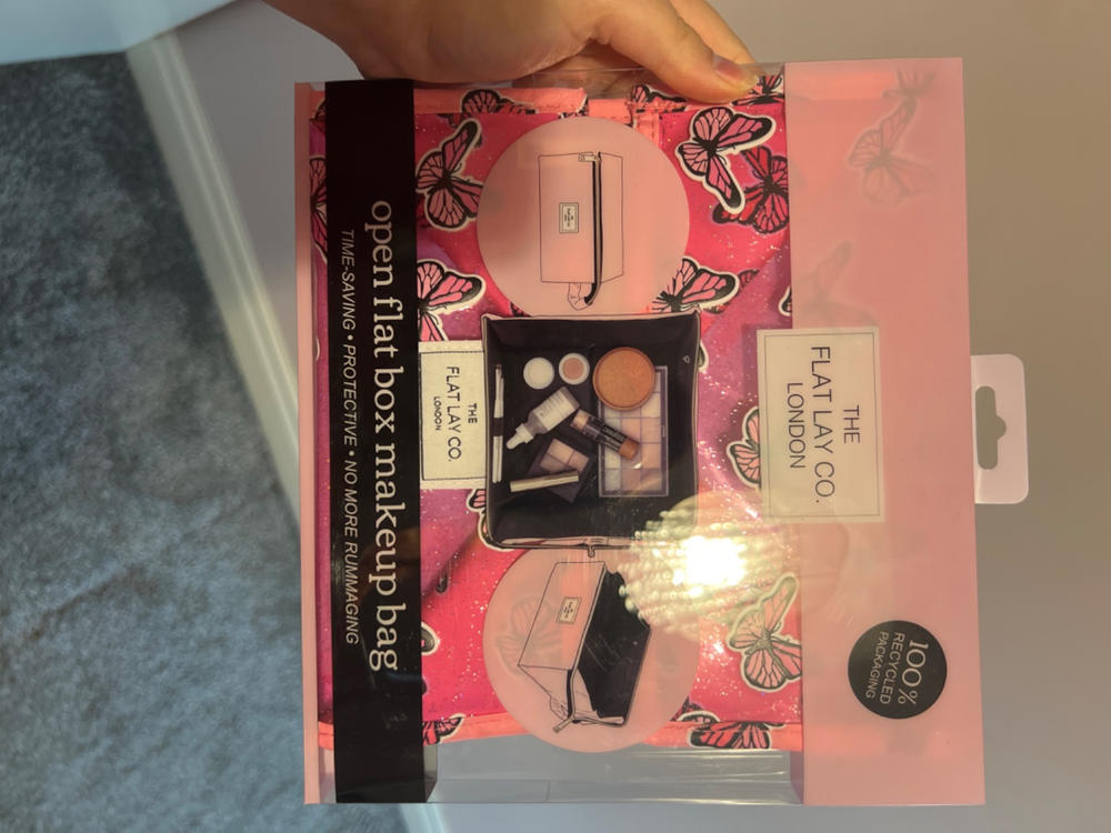 Jelly Box Bag in Pink Glitter Butterflies - Customer Photo From Yasmin Lonai