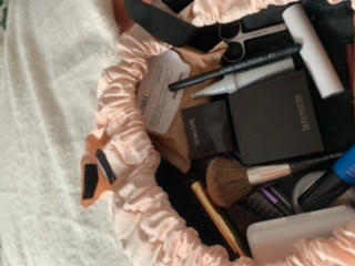 Blush Pink Open Flat Makeup Bag 50cm - Customer Photo From Victoria Oneill