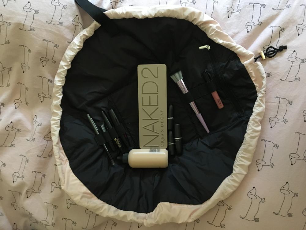 Blush Pink Open Flat Makeup Bag 50cm - Customer Photo From Michelle B.