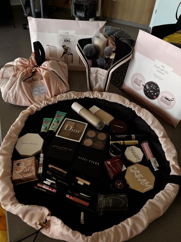 Blush Pink Full Size Flat Lay Makeup Bag - Customer Photo From Julietta Weinberg
