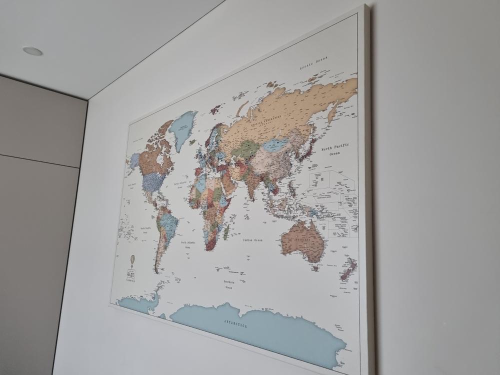 Pasaulio žemėlapis su smeigtukais – Margaspalvis - Customer Photo From Ona Bučelienė