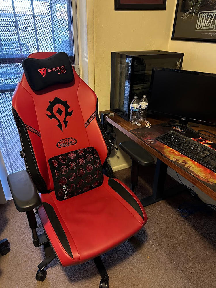 Secretlab Memory Foam Lumbar Pillow - World of Warcraft Edition - Customer Photo From Michael Vergara