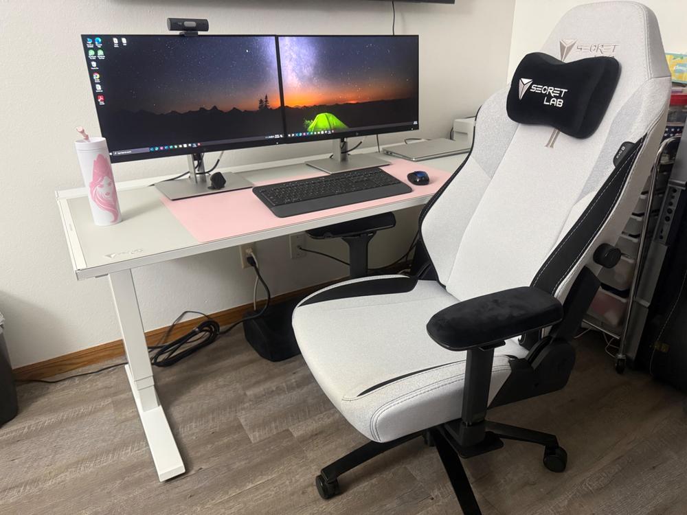 Secretlab Magnus Pro 1.5m Motorised Leg Columns (Type-B)- White - Box 2 - Customer Photo From Pang Carter