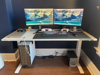 Secretlab Magnus Pro 1.5m Motorised Leg Columns (Type-B)- White - Box 2 - Customer Photo From MARK DOERMAN