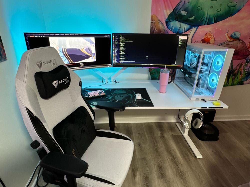 Secretlab Magnus Pro XL 1.7m Motorised Leg Columns (Type-B) - White - Box 2 - Customer Photo From Austin Reynolds