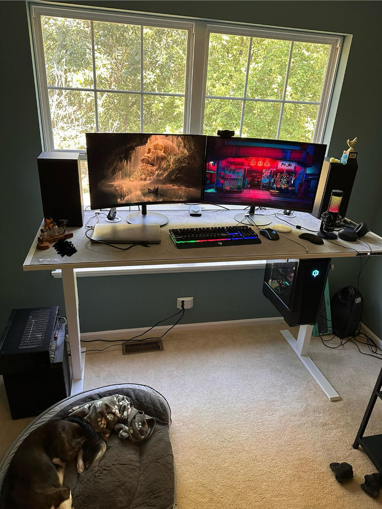 Secretlab Magnus Pro XL 1.7m Motorised Leg Columns (Type-B) - White - Box 2 - Customer Photo From James Tolford