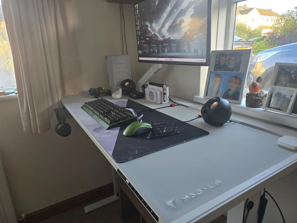 Secretlab Magnus Pro 1.5m Motorised Leg Columns (Type-G)- White - Box 2 - Customer Photo From Jamie Dawes