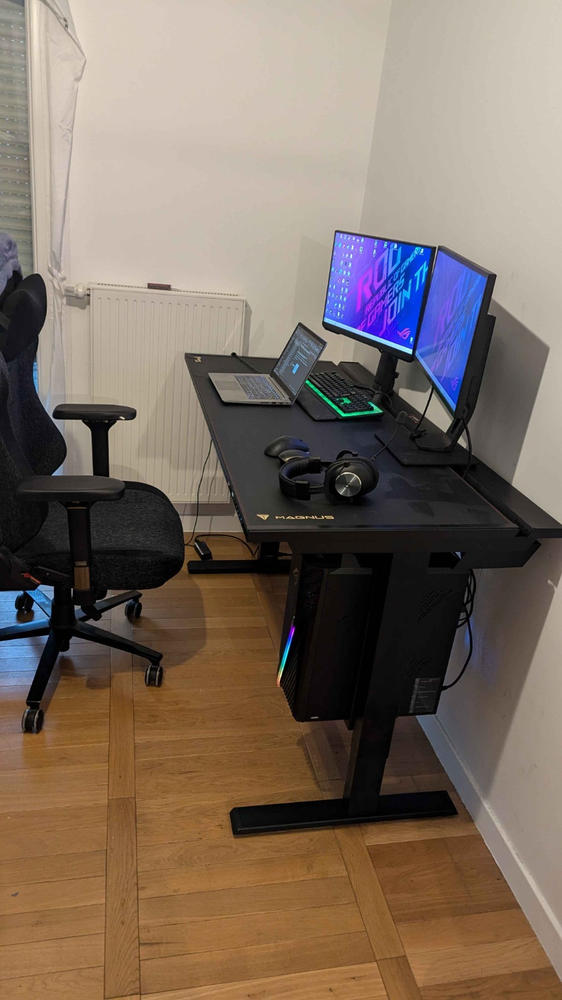 Secretlab MAGNUS Pro - Box 2 - Motorised Leg Columns (Plug Type F) - Customer Photo From Maxime Bouvy