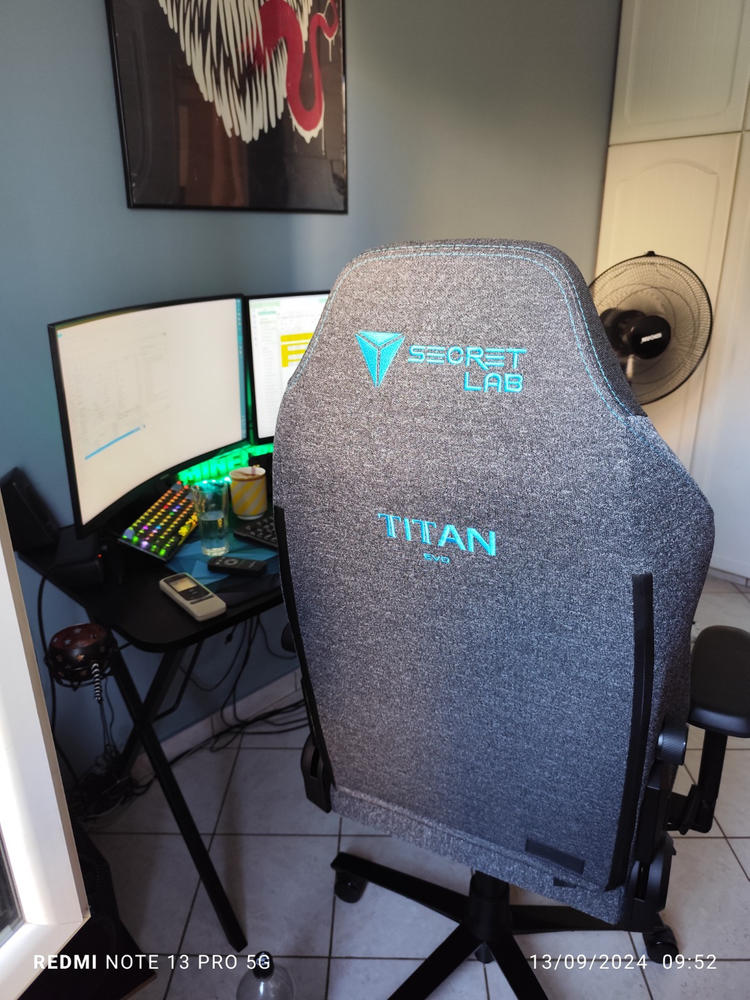 Secretlab TITAN Evo - Regular - SoftWeave™ Plus Fabric (0107) - Customer Photo From ΜΑΝΟΥΕΛΑ ΓΚΑΡΝΕΚ