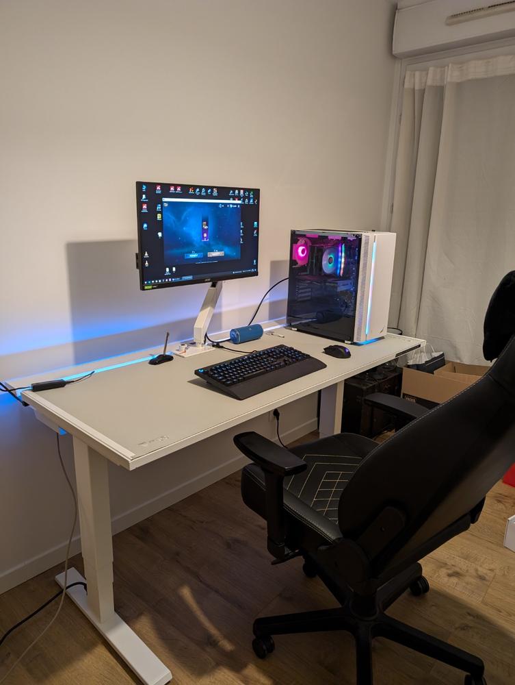 Secretlab Magnus Pro 1.5m Motorised Leg Columns (Type-F)- White - Box 2 - Customer Photo From Edouard Lefort