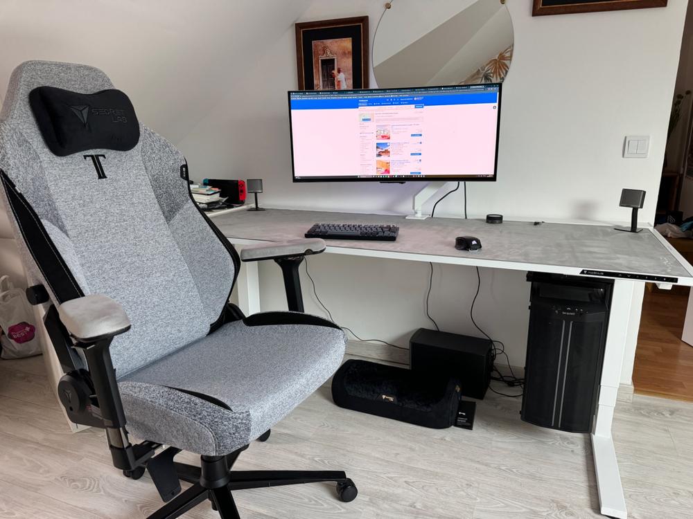 Secretlab Magnus Pro XL 1.7m Motorised Leg Columns (Type-F) - White - Box 2 - Customer Photo From Bastien PONCELET