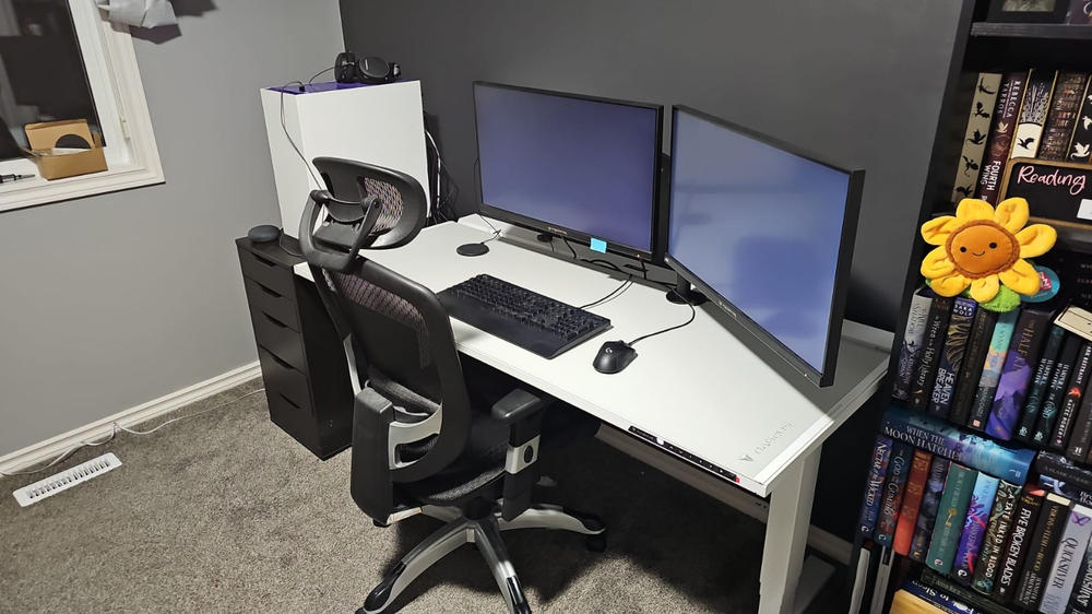 Secretlab Magnus Pro 1.5m Motorised Leg Columns (Type-B)- White - Box 2 - Customer Photo From Chelsey Cote