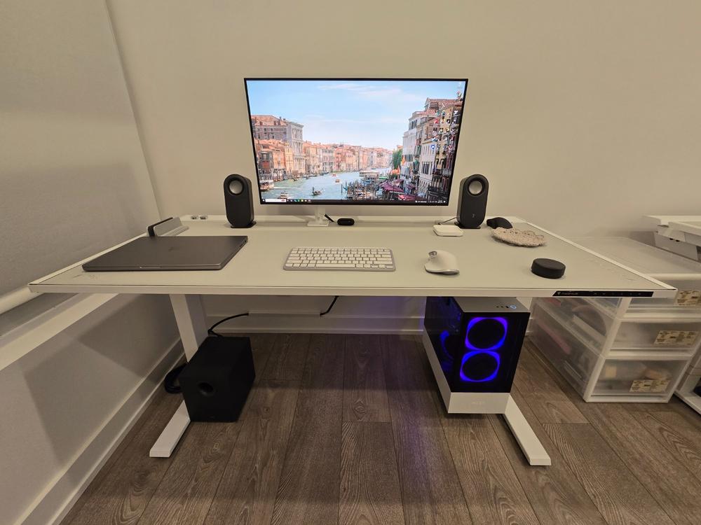 Secretlab Magnus Pro 1.5m Motorised Leg Columns (Type-B)- White - Box 2 - Customer Photo From ZiYang Zhou