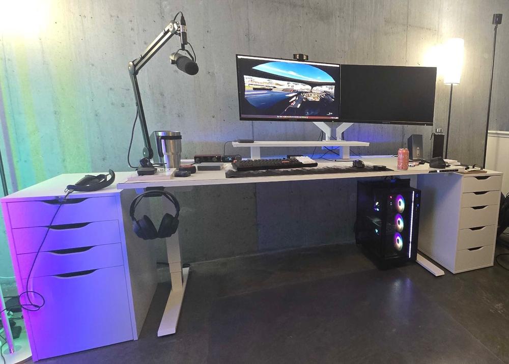 Secretlab Magnus Pro XL 1.7m Motorised Leg Columns (Type-B) - White - Box 2 - Customer Photo From Jameson Bosomworth