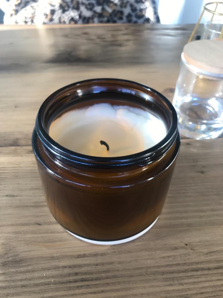 3Wick Amber Candle Jar (400g) with Urea Lid — Candle Shack