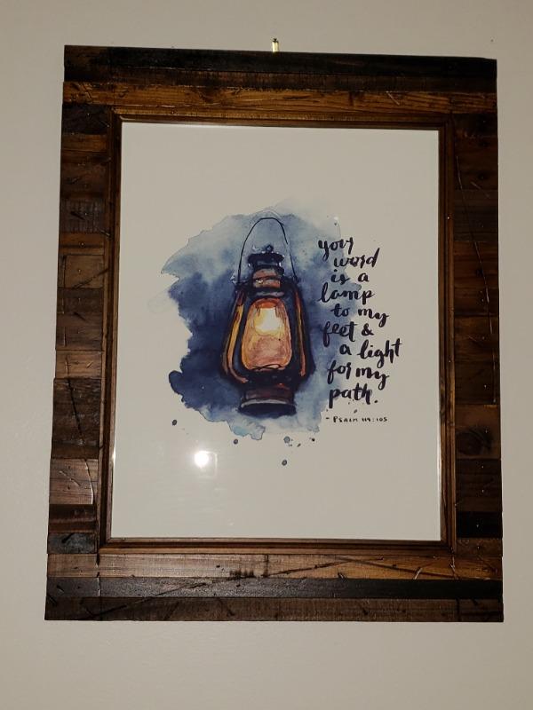 Lamp To My Feet - Psalm 119:105 - Customer Photo From Tiina