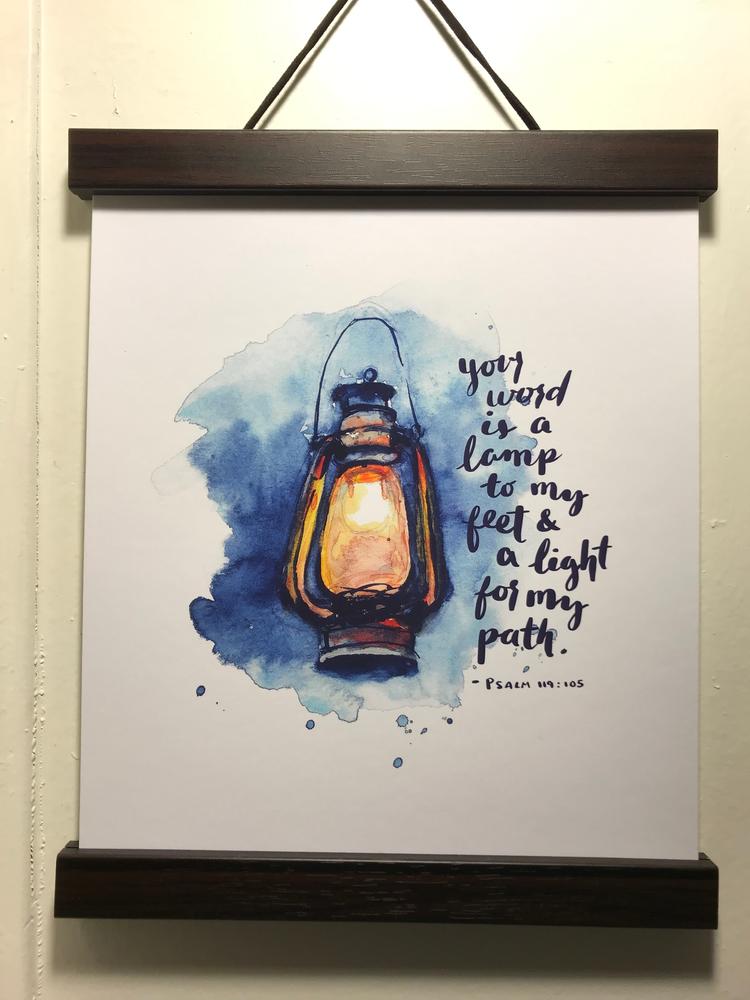 Lamp To My Feet - Psalm 119:105 - Customer Photo From Jojo Hallahan
