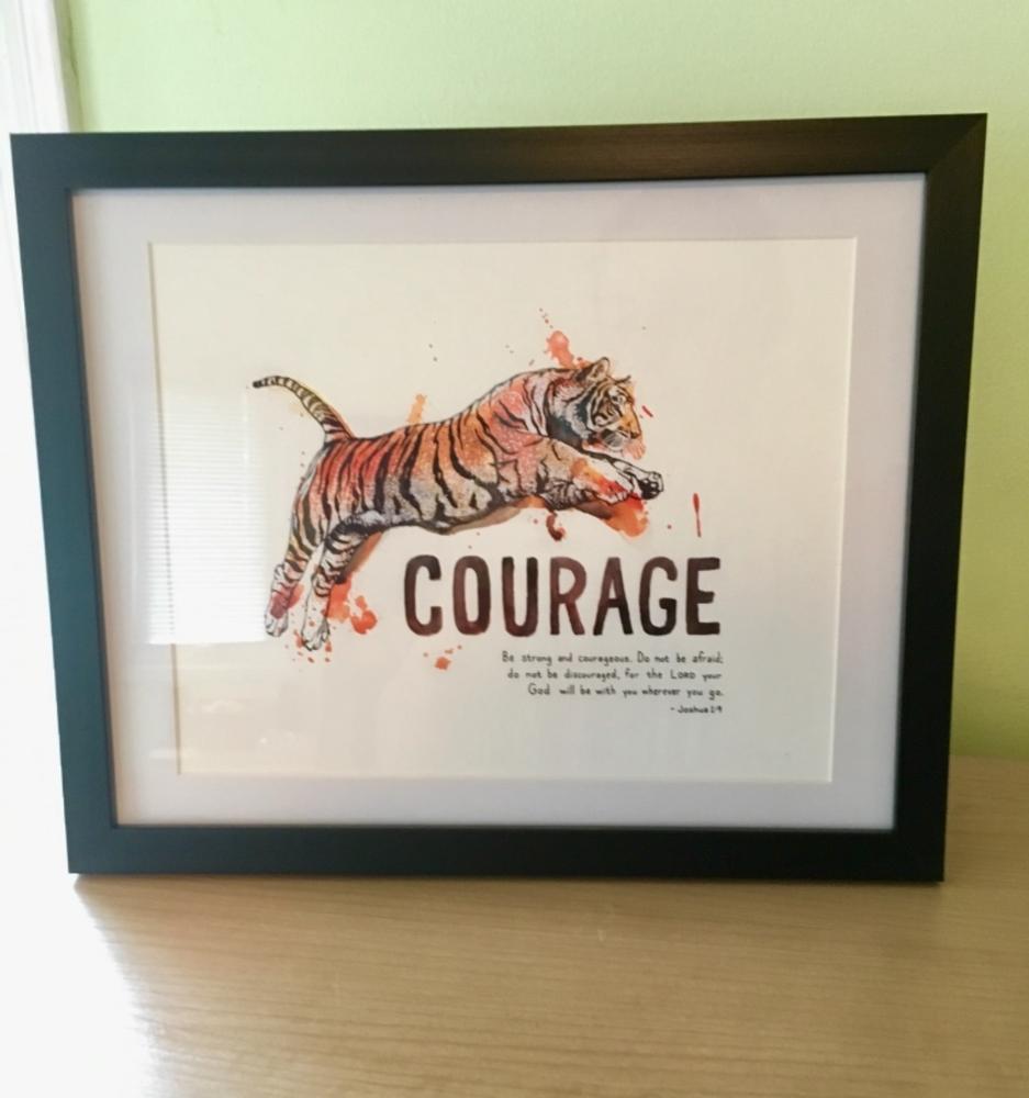 Courage - Joshua 1:9 - Customer Photo From Natasha R.