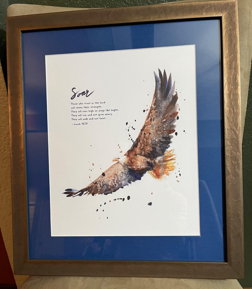Soar On Wings Like Eagles - Isaiah 40:31 - Customer Photo From Carl Juenke
